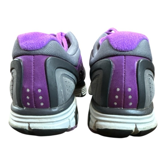 Nike Purple and Gray Athletic Shoes with Breathable Mesh - Picture 3 of 10